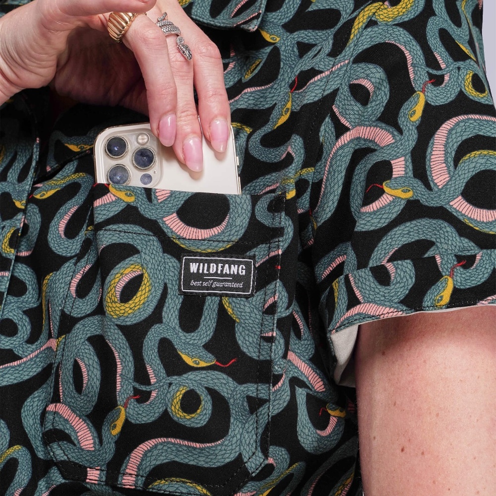 Wildfang Multicolor Patterned Jumpsuit / High Waisted Coverall / Small / Regular - Picture 4 of 10
